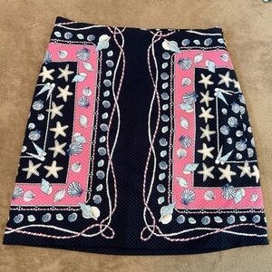 Talbots Coastal Seashell Skirt Sz 2P